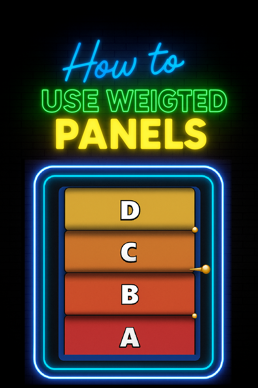 How to Use Weighted Panels